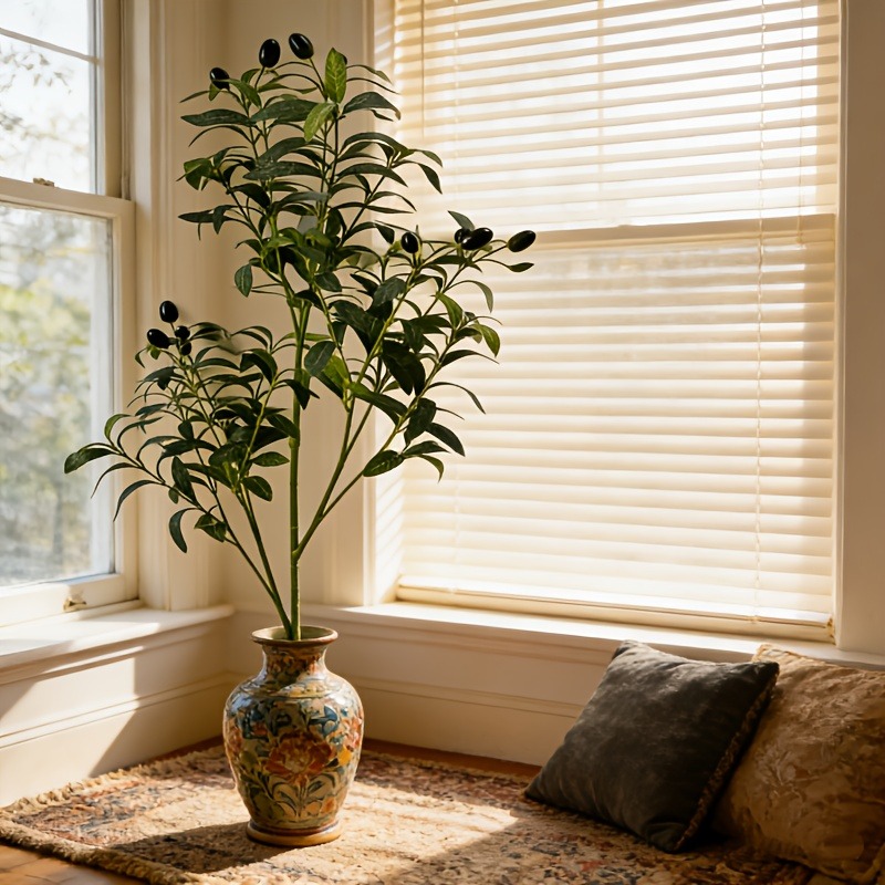 Ficus Lyrata Tree - Olivo Artificial de 28cm-120cm, Decoración para