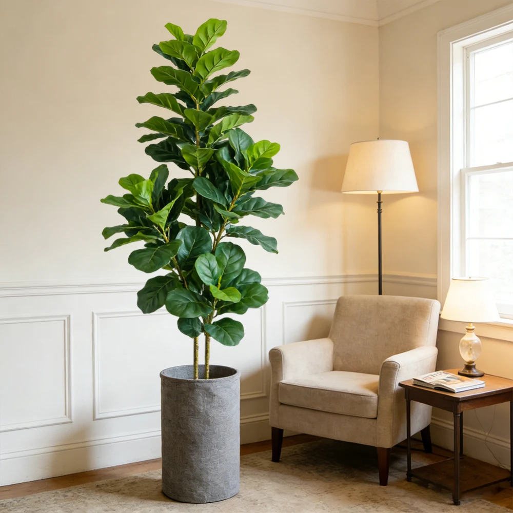 Árbol artificial de figo de 64 - Ficus Lyrata Tree reseña y precio
